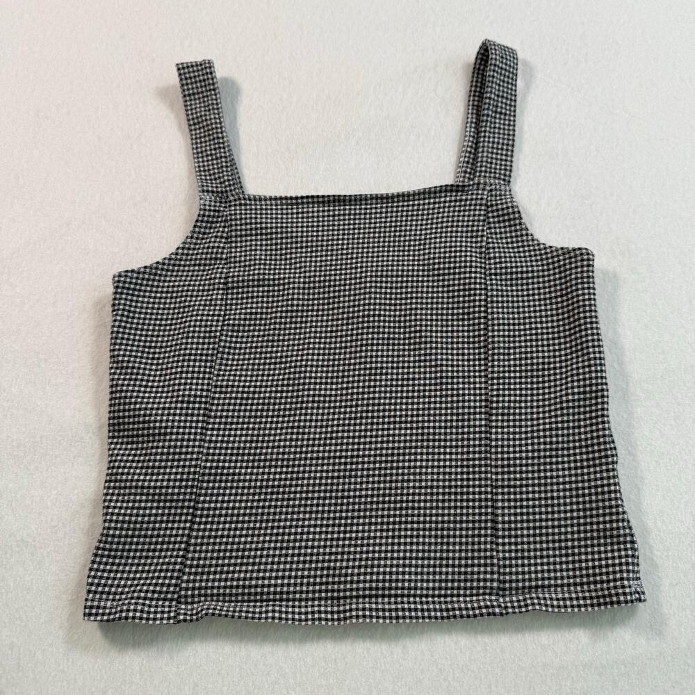 American Eagle gingham black and white tank top size small